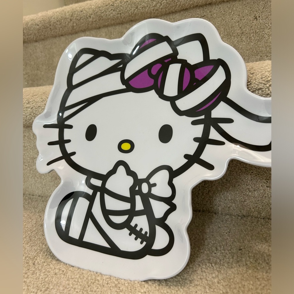 Belly kitty Halloween platter